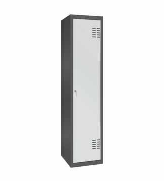 Шафа металева для одягу ШОМ 1-1/400х1800 шом 1-1/400х1800 фото