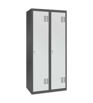 Шафа металева для одягу (ШОМ 2-2-400х1800) ШОМ 2-2-400х1800 фото