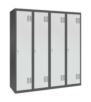 Шафа металева для одягу (ШОМ 4-4-300х1800) ШОМ 4-4-300х1800 фото
