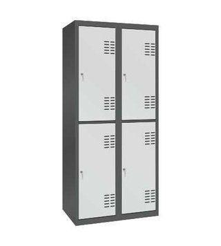 Шафа металева для одягу (ШОМ 2-4-400х900) ШОМ 2-4-300х900 фото