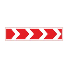 Дорожный знак прямоугольный металлический светоотражающий, 1800х400 мм
