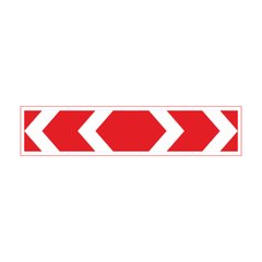 Дорожный знак прямоугольный металлический светоотражающий, 1800х400 мм